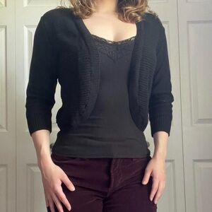 black mossimo cardigan